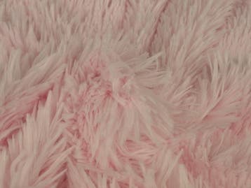 10 meter langharig bont - baby roze - Pluche stoffen, Verzenden, 120 cm of meer, Roze, Polyester