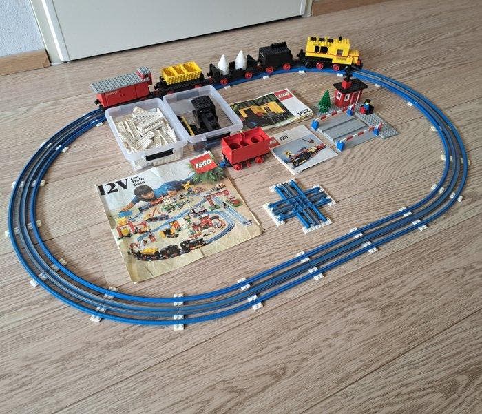 Lego - Trains - 725-1, 162-1 - 12V uitbreiding rails,, Enfants & Bébés, Jouets | Duplo & Lego