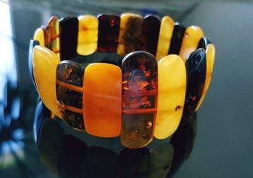 Amber Vintage natuurlijke Baltische barnsteen armband- 18 g