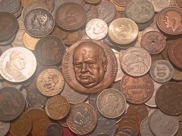 Wereld. Large lot of World Coins, 1800 to présent. (Zonder