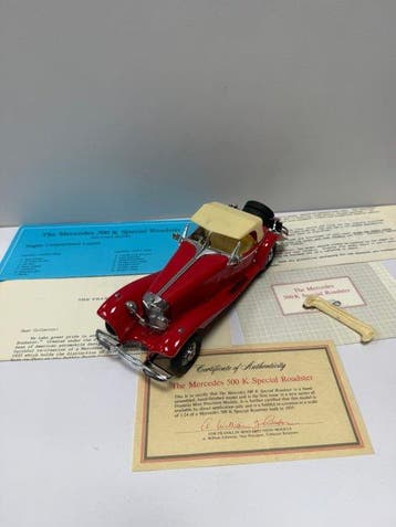 Franklin Mint 1:24 - Modelauto - Mercedes Benz 500K Special, Hobby & Loisirs créatifs