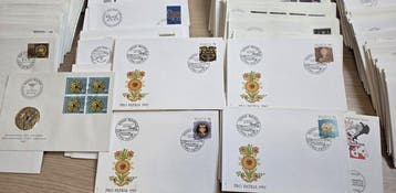 Zwitserland 1964/2000 - Enorme partij van meer dan 900 FDCs, Gestempeld