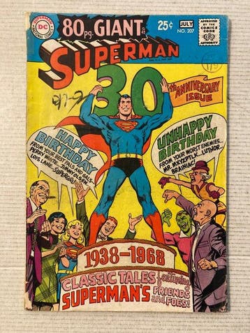 Superman (1939) 3 comics in range # 207 to 228. Silver Age, Livres