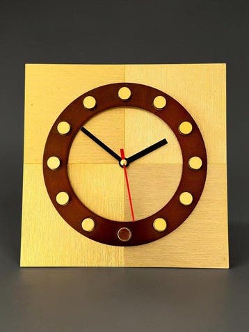 Wandklok - Juwelier Hörl Prototype - Mid-century modern