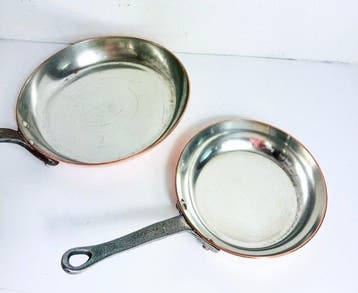 Fabrication française - Poêle - Cuivre - 2 poêles