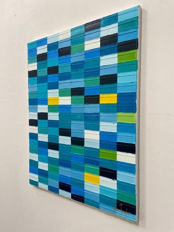 Pierre Joseph - Mosaic piscine, Antiek en Kunst, Kunst | Schilderijen | Modern