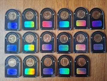 Europa. 2 Euro 2004/2012 (17 plated coins) (Zonder