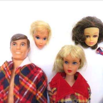 Mattel - Poupée Barbie Francie (no bangs), Ken - 1960-1970 -