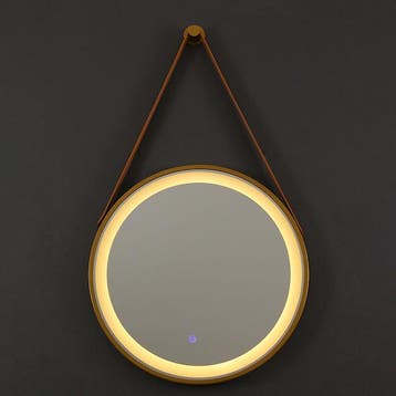 SALE - Kairo 60 x 60 - Goud - Spiegel - Rond -, Huis en Inrichting, Ophalen of Verzenden, Nieuw