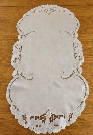 Broderie - 105 cm - 55 cm - ARTISANAT VINTAGE