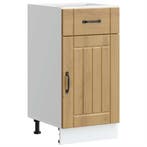 vidaXL Onderkast Lucca bewerkt hout artisanaal eikenkleur, Verzenden, Nieuw