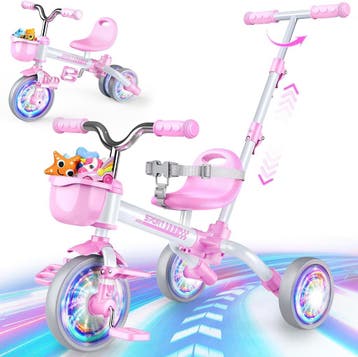 Meegroei Driewieler Roze | Retour deal | Snel beslist?, Verzenden, Zo goed als nieuw, Loopfiets
