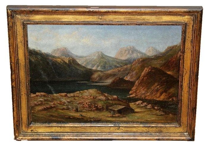 Pere Martir Arraut (1860-1936) - Paisaje con figuras, Antiek en Kunst, Kunst | Schilderijen | Klassiek