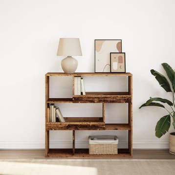 vidaXL Boekenkast / kamerscherm 100x33x94,5 cm oud, Verzenden