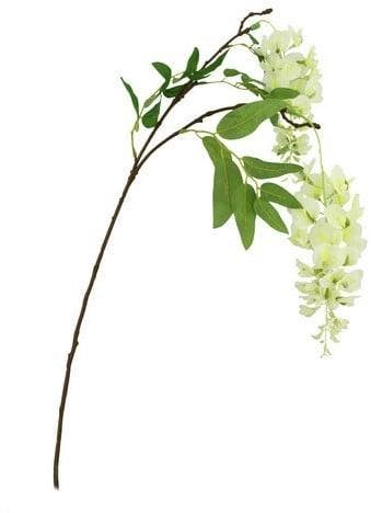 Wisteria Ivory Zijdenbloem Spray 95 cm