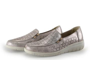 Charmosa Instappers in maat 40 Zilver, Kleding | Dames, Overige kleuren, Verzenden, Instappers, Zo goed als nieuw