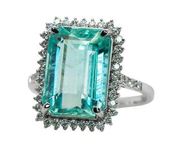 Sans prix de réserve - Bague - 14 carats Or blanc, Pastel, Nieuw