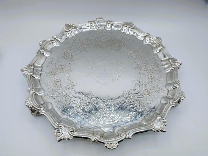 William Peaston - Plateau - Argent, Antiquités & Art, Antiquités | Argent & Or