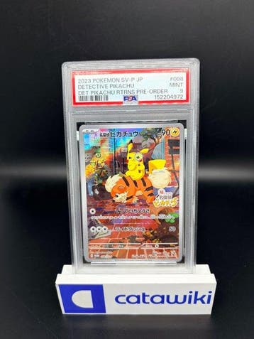 Pokémon - 1 Graded card - Detective Pikachu SV-P 098 PSA 9, Nieuw