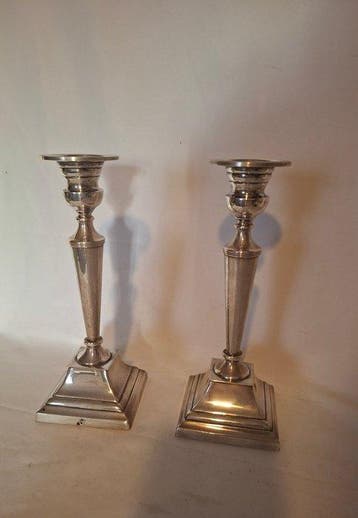 Kandelaber (2) - Zilver - paar kandelaars