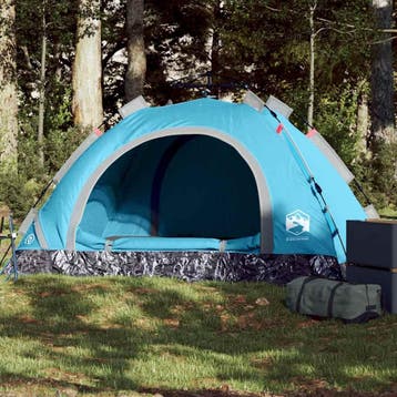 vidaXL Tent 2-persoons snelontgrendeling blauw, Verzenden, Nieuw
