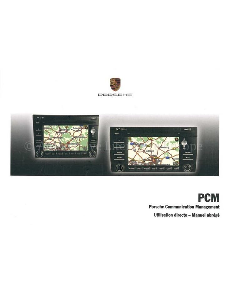 2009 PORSCHE PCM VERKORT INSTRUCTIEBOEKJE FRANS, Autos : Divers, Modes d'emploi & Notices d'utilisation