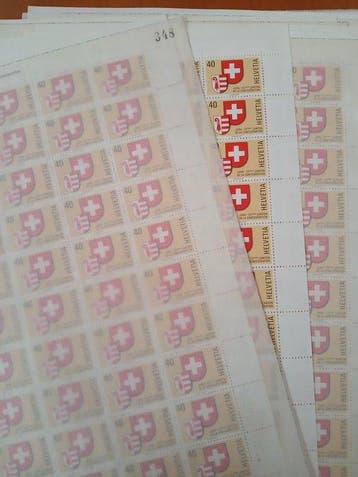 Zwitserland - Zwitserse postzegelvellen, Gestempeld
