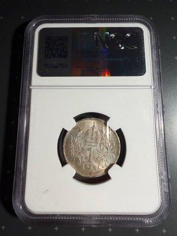 Oostenrijk. Franz Joseph I. Corona 1915 silver Korona, AU