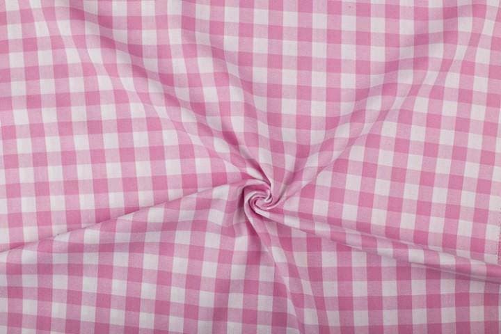 Boerenbont stof roze wit geruit - 18mm geruit, Hobby & Loisirs créatifs, Tissus & Chiffons, Enlèvement ou Envoi