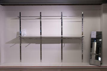*TIP*  design kledingrek tegen muur klikssysteem laser 10 m, Ophalen of Verzenden, Nieuw