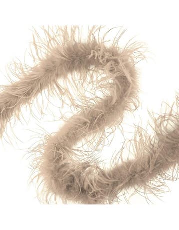 Struisvogelboa beige, Ophalen of Verzenden, Nieuw