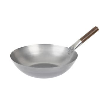 Wokpan | Staal | Div. Warmtebronnen | Platte Bodem |, Verzenden