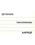 1990 TOYOTA MR2 INSTRUCTIEBOEKJE NEDERLANDS