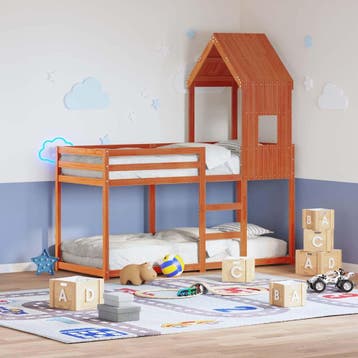 vidaXL Kinderbedhuisje 60x99x139,5 cm massief grenenhout, Verzenden