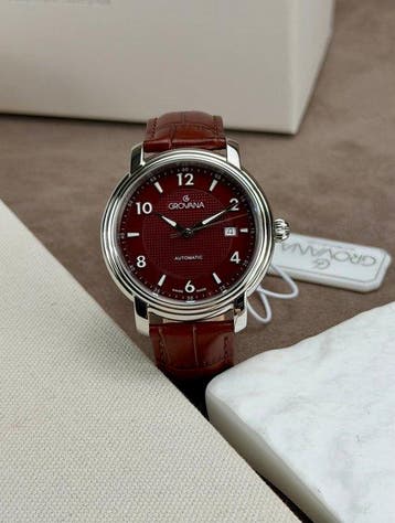 Grovana - Automatic Date Red - 1703.2530 - Homme - 2020-2025, Nieuw