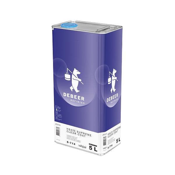 HS420 Supreme Clear Coat - 5 liter - 8-714 De Beer, Auto diversen, Autogereedschap, Nieuw, Verzenden
