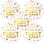 Fako Bijoux - 30 Stickers - Vandaag is het Feest - Met, Verzenden