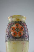 Gabriel Argy-Rousseau - Vaas - Bloemenmedaillons - Glas