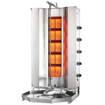 Dönergrill | SERIE MU | Gas | 5 Branders | 17.5kW (5x, Verzenden