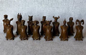 Complete Chinese Dierenriem (Zodiac) - Bronze - Chine (Sans