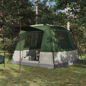 vidaXL Partytent Groen 10-persoons 185T Polyester met PU, Verzenden, Nieuw