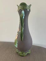 Vaas - Keramiek - Majolica Art Nouveau, Antiek en Kunst
