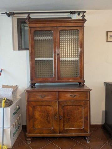 Hoog dressoir - Hout, Walnoot, Knoesthout