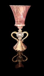 stile veneziano, 23 cm - Tasse sur pied (2) - Verre de