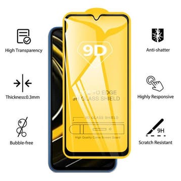 3-Pack Xiaomi Poco X3 Pro Screen Protector Full Cover 9D, Verzenden, Nieuw