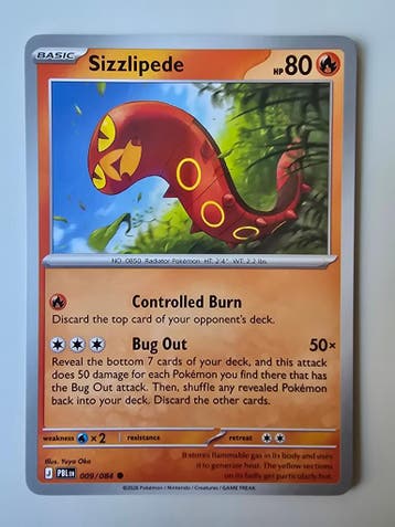 SIZZLIPEDE (PITCH BLACK 009/084) (TRADING CARD), Gebruikt
