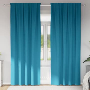vidaXL Blackout Gordijnen met Ringen 2 st Turquoise 260 x, Verzenden, Nieuw