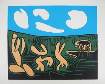 Pablo Picasso (1881-1973) - Bacchanale au taureau