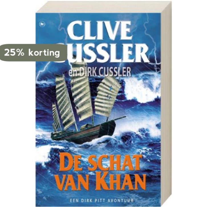 De schat van Khan / Dirk Pitt / 19 9789044320725, Livres, Thrillers, Envoi