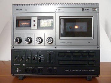 Philips - N 2521 2-Head Single Front-Loading Stereo, Nieuw